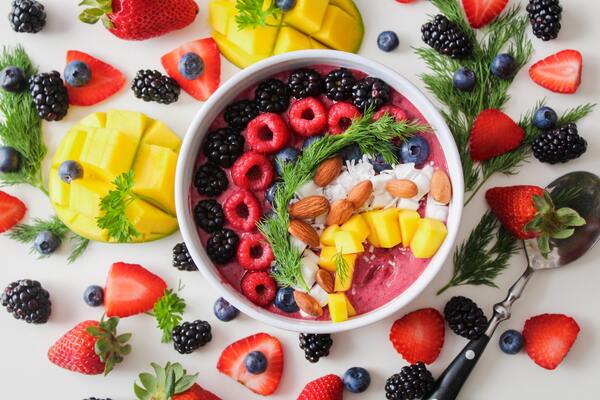 bowl di frutta